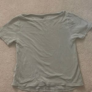 sage green athleta tee shirt